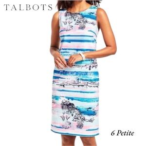 Talbots Seaside Harbor Dress- 6 Petite Like New!